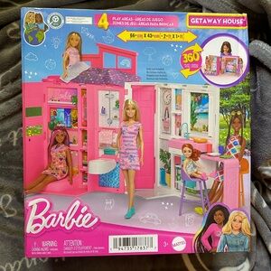 Barbie Dreamhouse Playset with Pink and Purple Accents
